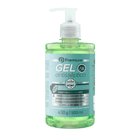 GEL ANTISSÉPTICO P/MÃOS PREMISSE CÍTRICO PUMP 500ML