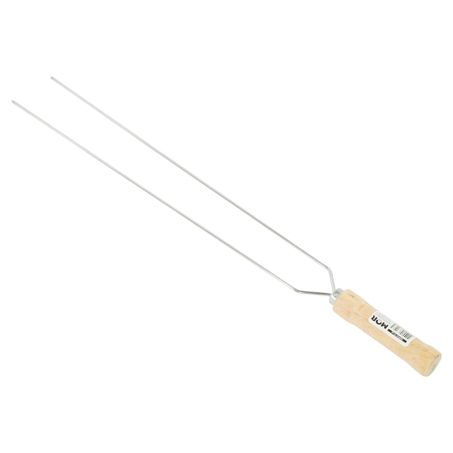 ESPETO MOR DUPLO ACO CROMAD 75CM UN 360-2