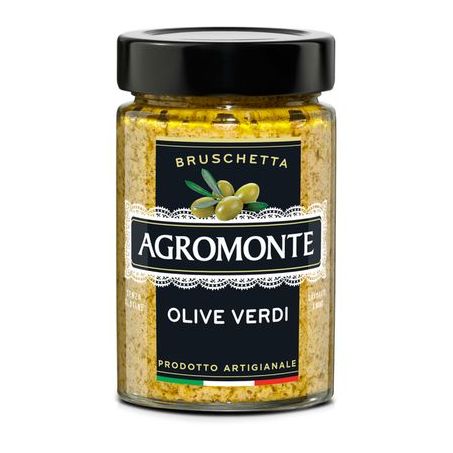 MOLHO AGROMONTE ANTEPASTO AZEITONA VERDI VIDRO 100G