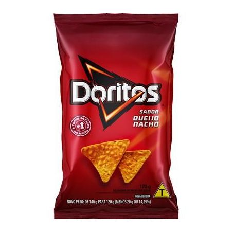 Salgadinho de Milho Doritos Queijo Nacho Pacote 120gr