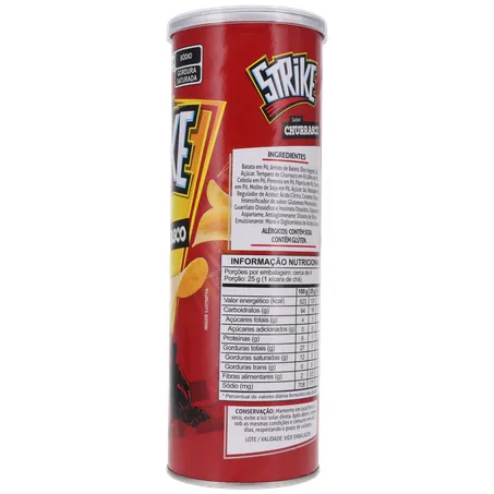 SALGADINHO BATATA STRIKE CHURRASCO POTE 90G 360-10