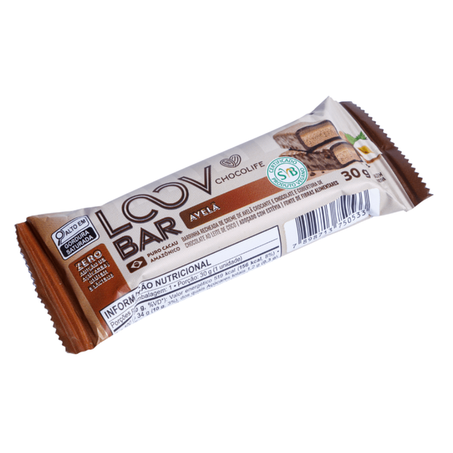 BARRA CHOCOLATE LOOV AVELA CROCANTE CHOCOLIFE 30G