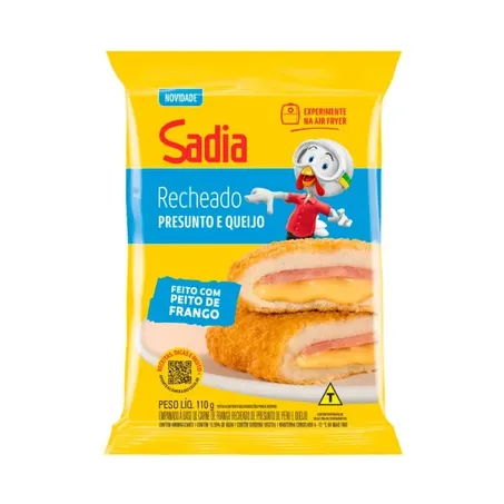 Empanado Sadia 110g Recheado Presunto e Queijo
