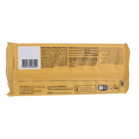 CHOCOLATE BARRA DIVINE DIVINUT S/ GLÚTEN 70G 360-17
