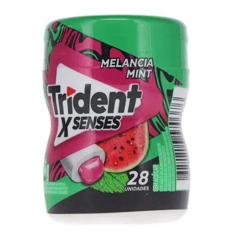 Trident Garrafa x Senses Melancia 54g | Miller Supermercados