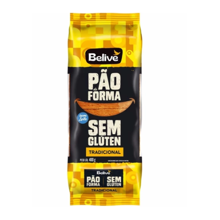 Pão Belive Tradicional s/Glúten 400g