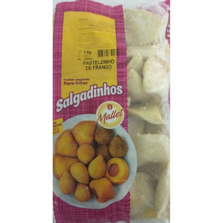 SALG MALLET PASTEL FRITO FRANGO 1KG +-40UN CONG. (077566)