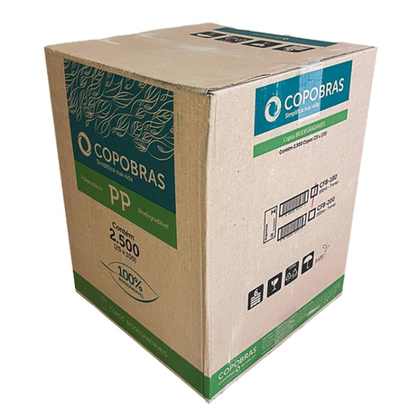 COPO PLÁSTICO BIODEGRADÁVEL PP 180ML C/2500UN COPOBRAS