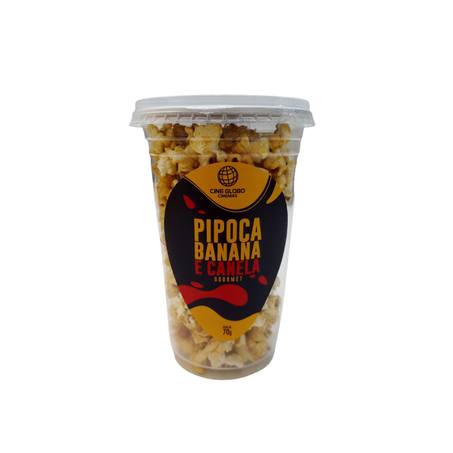 Pipoca cine globo gourmet bana/canela 55g
