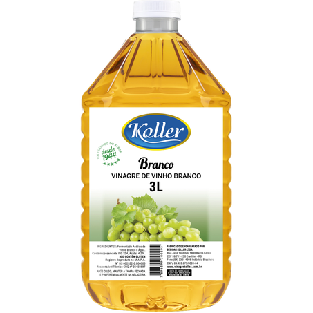 Vinagre koller 3l de vinho branco