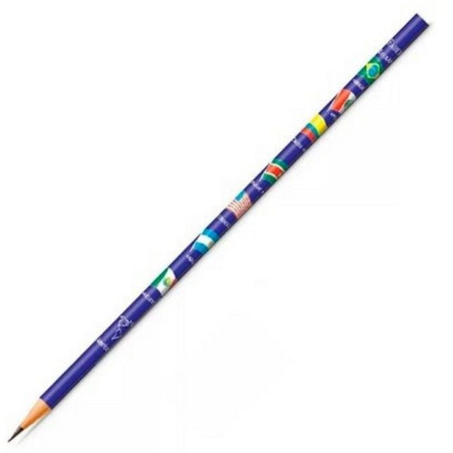 Esc lapis preto redondo faber-castell bandeira