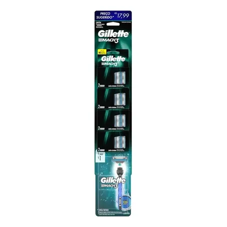 KIT GILLETTE AP AQUA+ 4CXS CARGA MACH3 C/ 2UN (115615)