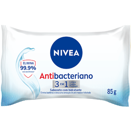 SABONETE NIVEA ANTIBACTERIANO 3EM1 85G