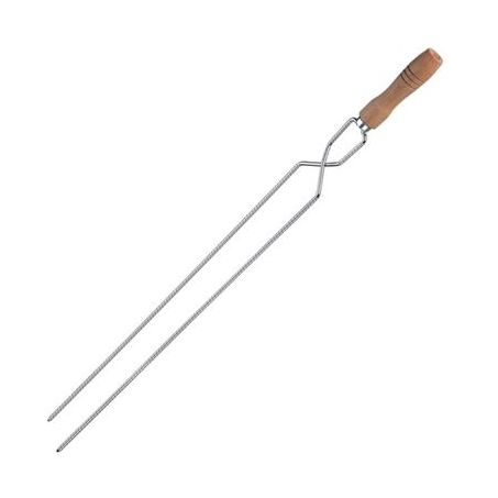 Incas Espeto De Aço Duplo 85cm