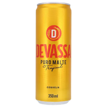 Cerveja Lager Devassa Puro Malte Tropical Lata 350ml