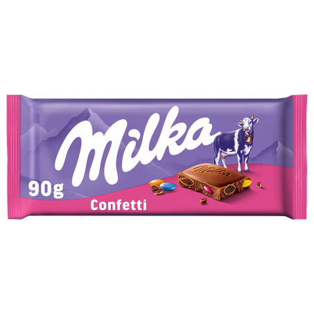 Chocolate Milka ao Leite com Confetti 90g