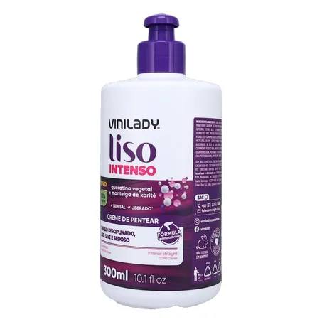 Creme para pentear vini lady liso intenso 290g 360-3