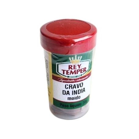 CONDIMENTOS REY TEMPER CRAVO DA ÍNDIA MOÍDO POTE 20G