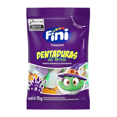 BALA GELAT DENTADURAS DA BRUXA FINI 15G