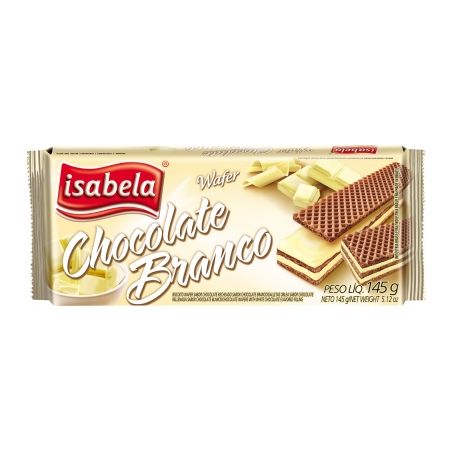 Wafer isabela chocolate branco 100g