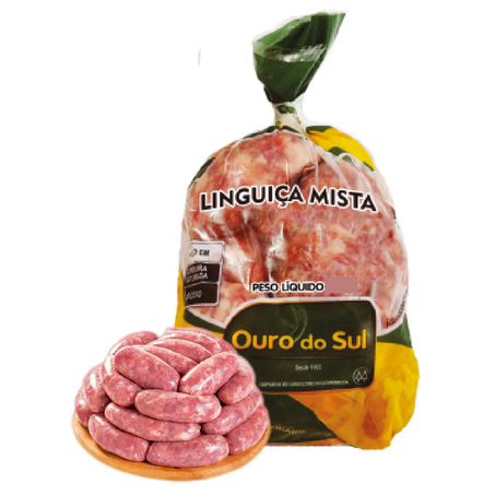 Linguica ouro do sul salsichao misto frescal kg