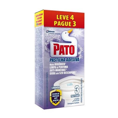 PASTILHA SANIT. PATO PURIFIC LAVANDA ADESIVO C/3
