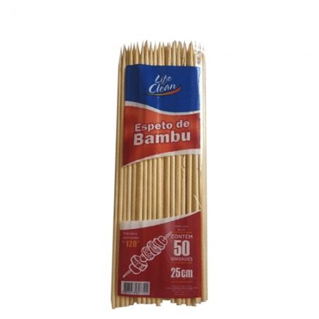 PALITO CHURRASCO LIFE CLEAN C/50 BAMBU