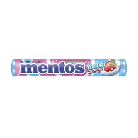 Bala mastigável mentos morango e yogurt 37,5g