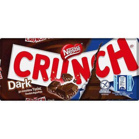 CHOCOLATE  NESTLE CRUNCH DARK 100G