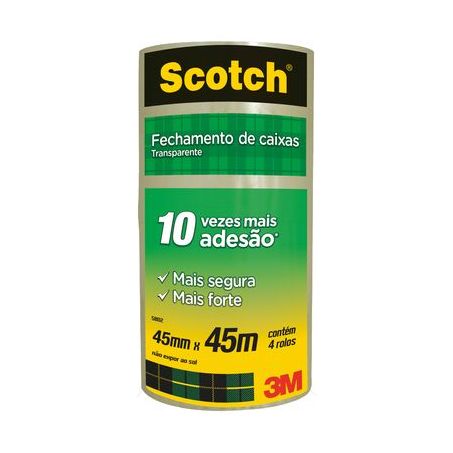 FITA ADESIVA SCOTCH TRANSP 45X45M