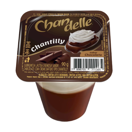 SOBREMESA LACTEA NESTLE CHANDELLE CHOCOLATE CHANTILLY  90G