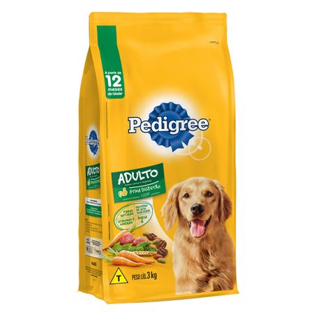 RAÇÃO PARA CÃES ADULTOS CARNE E VEGETAIS PEDIGREE VITAL PRO 3KG