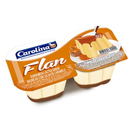 Sobremesa láctea flan carolina caramelo 180g