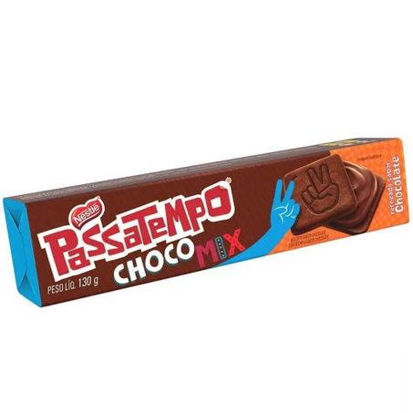 Biscoito rech passatempo 130g choco mix