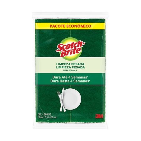 ESPONJA SCOTCH BRITE MULTIUSO C/4