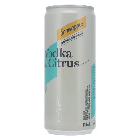 Bebida Mista Alcoólica Schweppes Vodka & Citrus Premium Lata 310ml 360-3