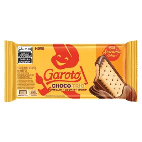 Chocolate Garoto Chocotrio Serenata de Amor 90g