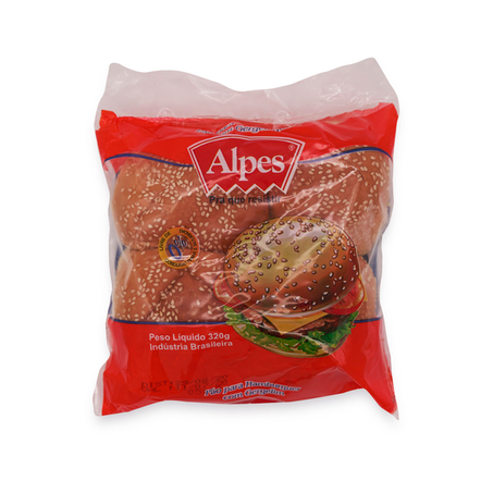 Pao alpes 320g hamburguer com gergilim