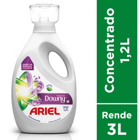 LAVA ROUPAS ARIEL CONCENTRADO TOQUE DOWNY 1,2L