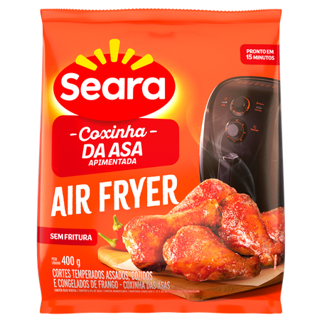 Coxinha da Asa de Frango Congelada Apimentada com Osso Seara 400g