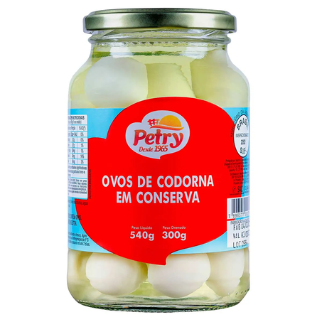 OVOS DE CODORNA CONSERVA PETRY VD 300G