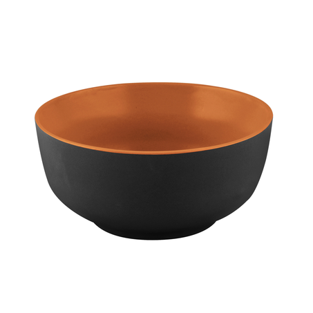 Bowl Ereditã Ceramica Preto e Laranja 450ml