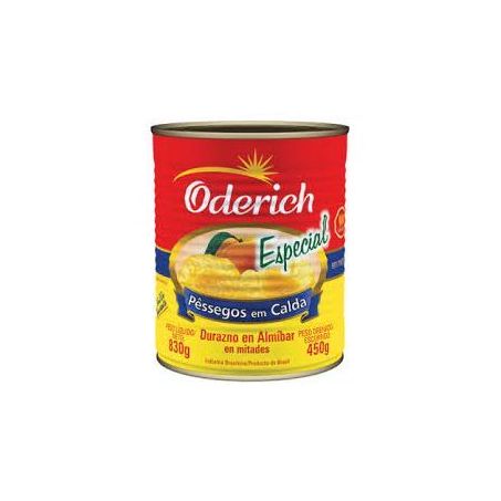 Pessego oderich metades em calda 450g