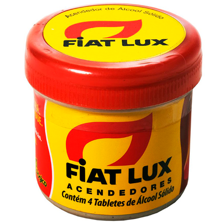 Acendedor Fiat Lux Pastilha C/4 Alcool