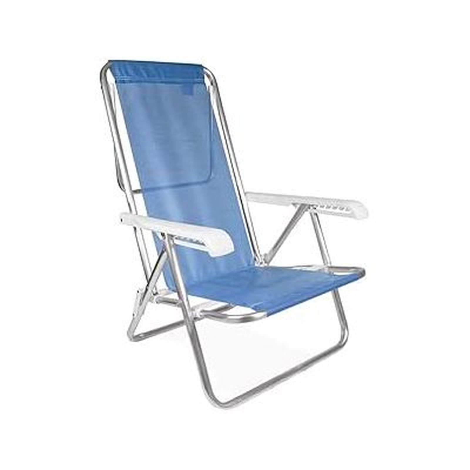 MOR CADEIRA ALUMINIO RECLIN.8 POS. AZUL