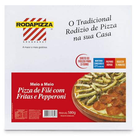 Pizza rodapizza 580gr file com fritas
