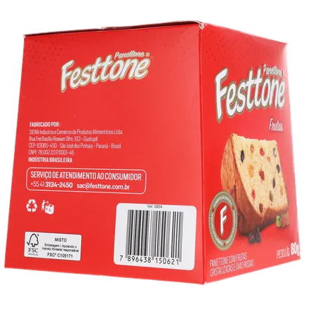 Panettone festtone mini frutas cx 80g 360-30
