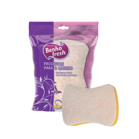 ESPONJA PARA BANHO DUPLA FACE BANHO FRESH