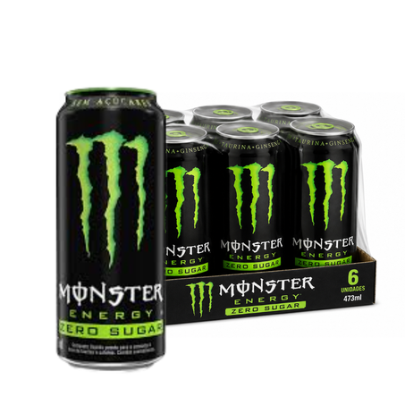 Energetico monster pcc/06x473ml lata zero açucar
