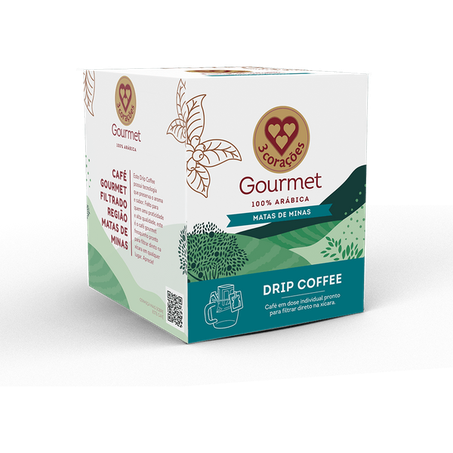 Cafe 3 corações drip gourmet matas de minas 100g